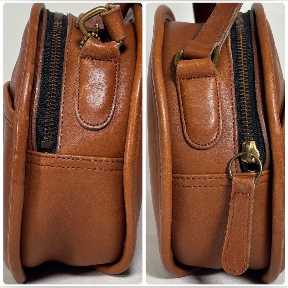 COACH Vintage 1994 Brown Glovetanned Leather Canteen Bag USA Made πΊπΈ - Picture 6 of 16